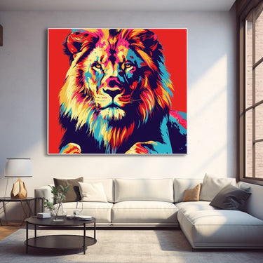 Lion Pop Art Canvas